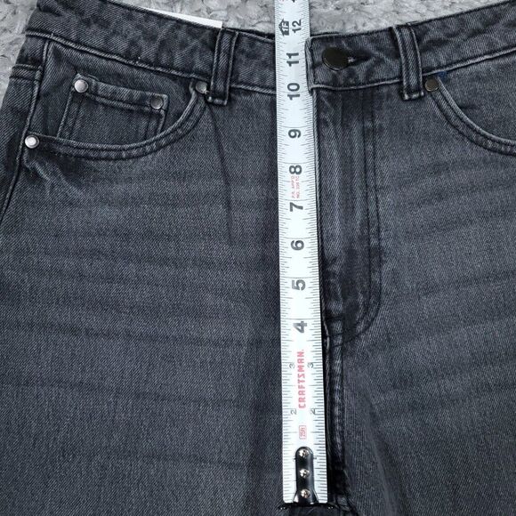 Zara Signature 90s Wide Leg Jeans Gray Denim High Rise US Size 6 EU 38 Slim Fit - Picture 11 of 12